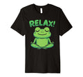 Relax Meditating Frog Toad Funny T-Shirt - Custom Art Print for Adults - T-Shirt, Sweatshirt, Hoodie