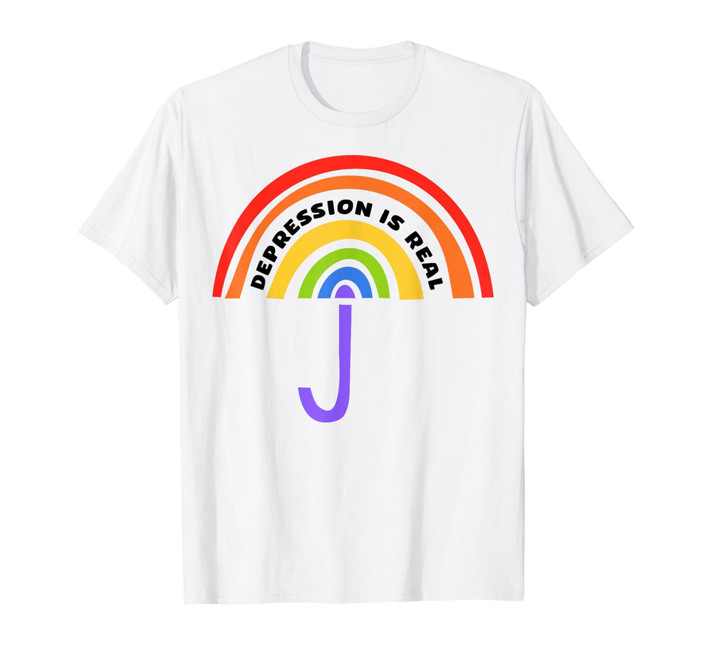Depression Is Real Depression Mental T-Shirt - Fun Novelty Design Unisex - T-Shirt, Sweatshirt, Hoodie