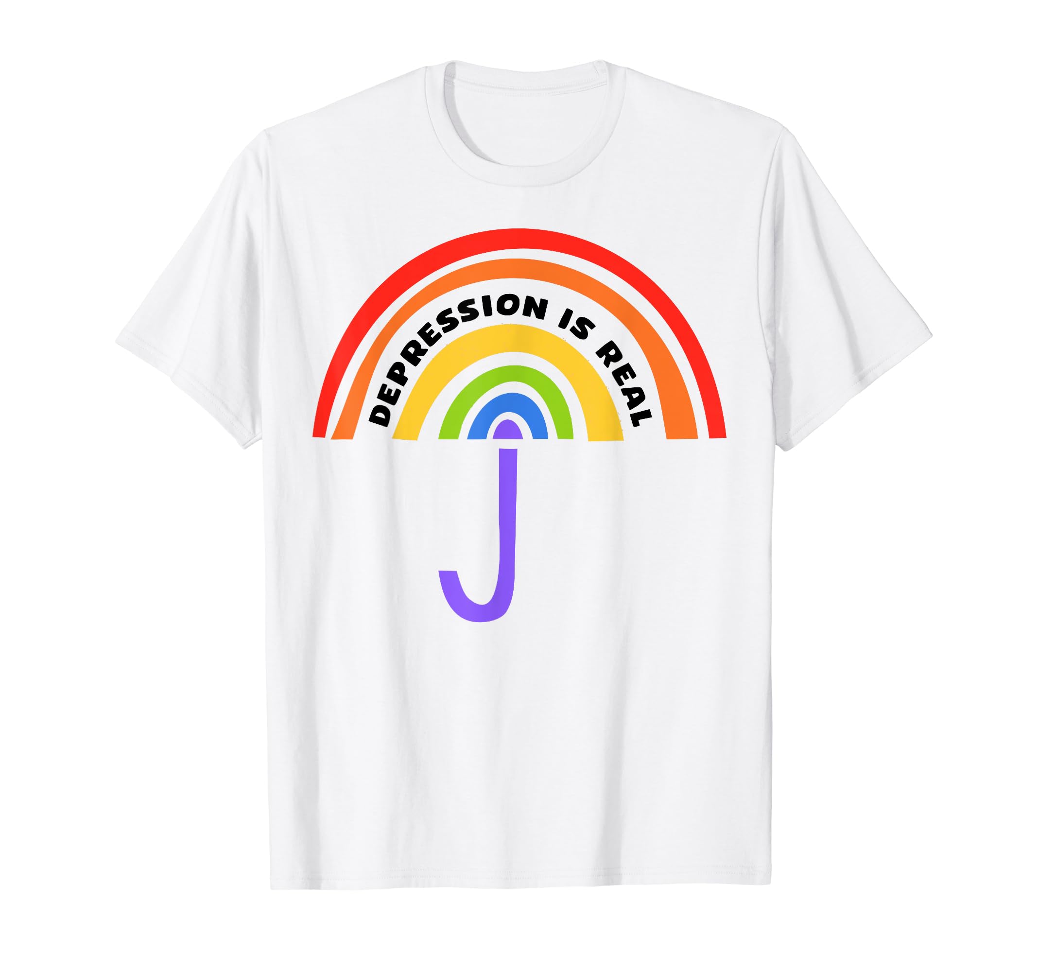 Depression Is Real Depression Mental T-Shirt - Fun Novelty Design Unisex - T-Shirt, Sweatshirt, Hoodie