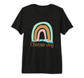 Choose Joy Womens Rainbow Tees T-Shirt - Custom Art Print Men Women - T-Shirt, Sweatshirt, Hoodie