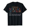 Social Worker Definition Funny Social T-Shirt - Streetwear Style Men Women - T-Shirt, Sweatshirt, Hoodie