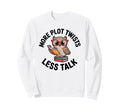 Funny Owl Book Lover Antisocial Sweatshirt - Custom Art Print for Adults - T-Shirt, Sweatshirt, Hoodie