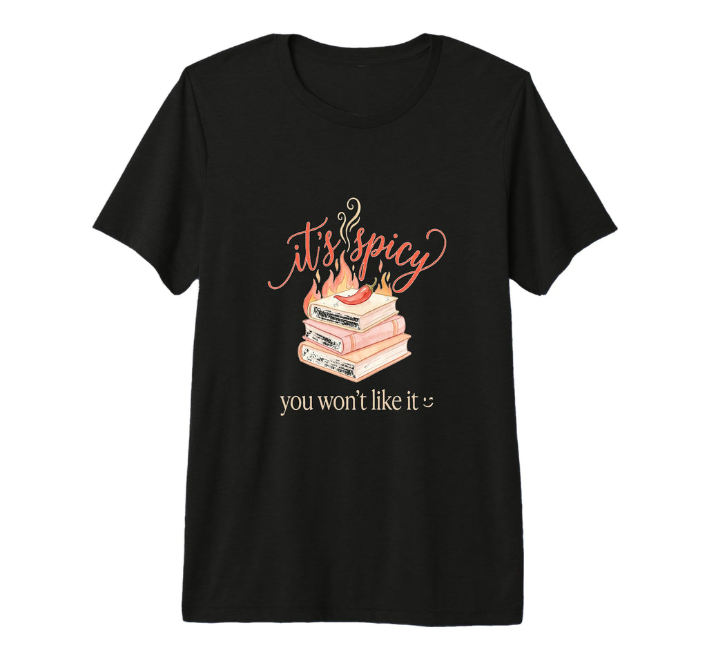 Its Spicy Bookish Romance Aesthetic Tri T-Shirt - Graphic Print Unisex - T-Shirt, Sweatshirt, Hoodie