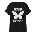 Certified Anti Social Butterfly Art Tri T-Shirt - Novelty Apparel Unisex - T-Shirt, Sweatshirt, Hoodie