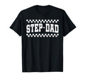 Checkered Step Dad Typography T-Shirt - Casual Everyday Wear Unisex - T-Shirt, Sweatshirt, Hoodie