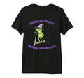 Getting My Steps Walking Lord Frog Tri T-Shirt - Trendy Graphic Men Women - T-Shirt, Sweatshirt, Hoodie