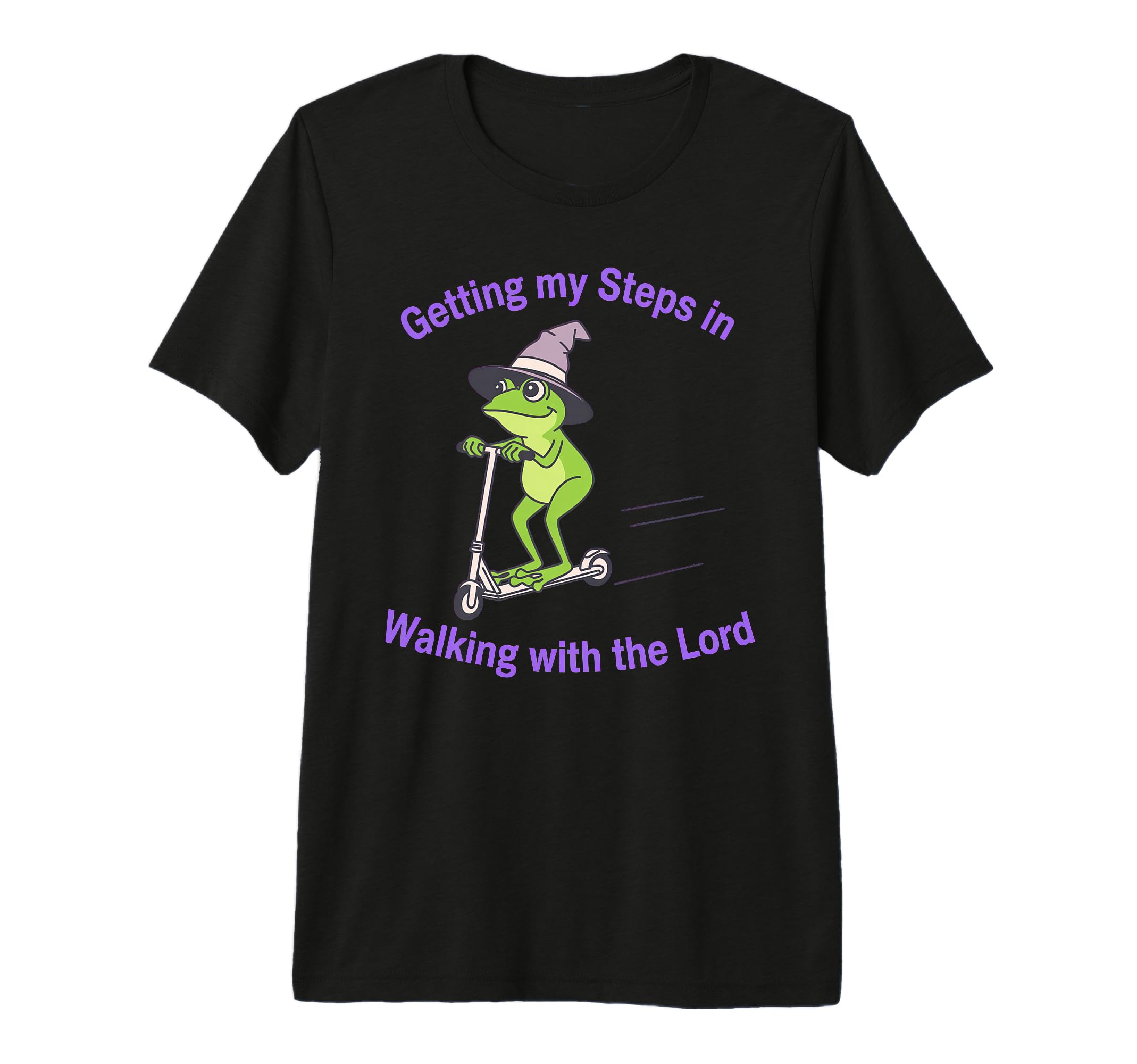 Getting My Steps Walking Lord Frog Tri T-Shirt - Trendy Graphic Men Women - T-Shirt, Sweatshirt, Hoodie