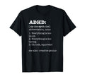 Adhd Definition Funny Awareness T-Shirt - Minimalist Print for Adults - T-Shirt, Sweatshirt, Hoodie