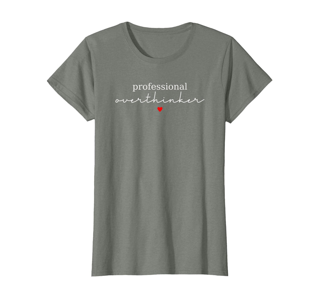 Professional Overthinker Funny T-Shirt - Aesthetic Graphic for Adults - T-Shirt, Sweatshirt, Hoodie