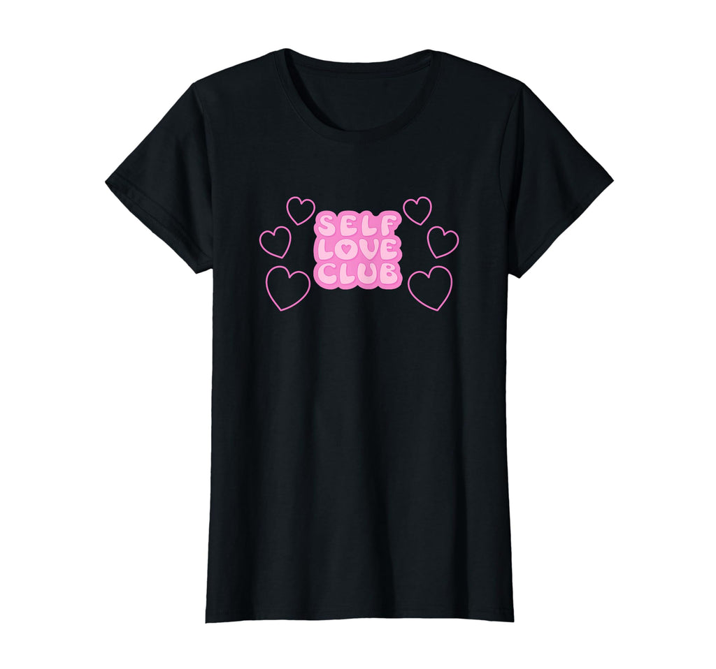 Self Love Club Hearts Valentines Day T-Shirt - Unique Graphic Unisex - T-Shirt, Sweatshirt, Hoodie