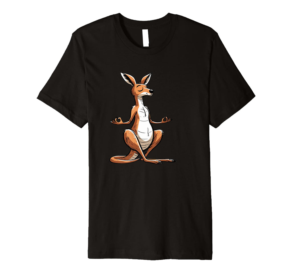Meditation Kangaroo Yoga Pose Relaxing T-Shirt - Graphic Print for Adults - T-Shirt, Sweatshirt, Hoodie