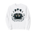 Lotus Flower Moon Phases Zen Yoga Sweatshirt - Custom Art Print Men Women - T-Shirt, Sweatshirt, Hoodie