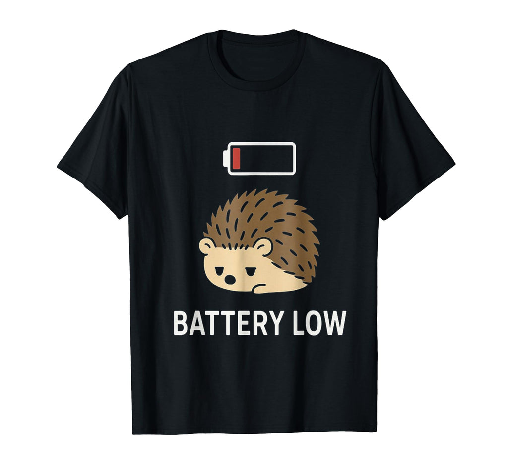 Social Battery Hedgehog Low Power High T-Shirt - Unique Graphic Men Women - T-Shirt, Sweatshirt, Hoodie