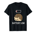 Social Battery Hedgehog Low Power High T-Shirt - Unique Graphic Men Women - T-Shirt, Sweatshirt, Hoodie