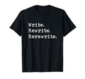 Rewrite Writer Author Book Journalist T-Shirt - Trendy Graphic for Adults - T-Shirt, Sweatshirt, Hoodie
