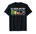My Social Battery Funny Introvert Low T-Shirt - Trendy Graphic Unisex - T-Shirt, Sweatshirt, Hoodie