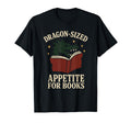 Book Dragon Fantasy Reader Cozy Reading T-Shirt - Novelty Apparel Unisex - T-Shirt, Sweatshirt, Hoodie