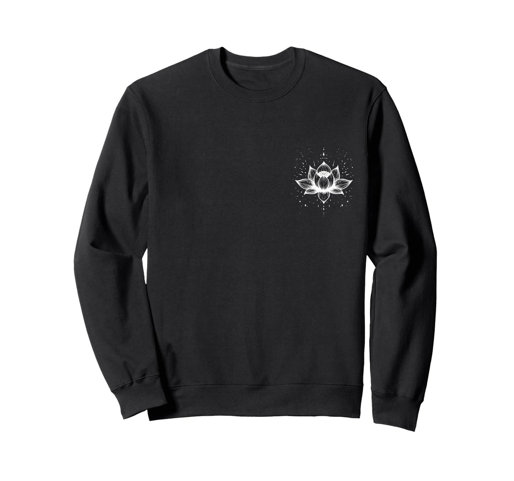 Lotus Flower Pocket Mindfulness Sweatshirt - Graphic Print Men Women - T-Shirt, Sweatshirt, Hoodie