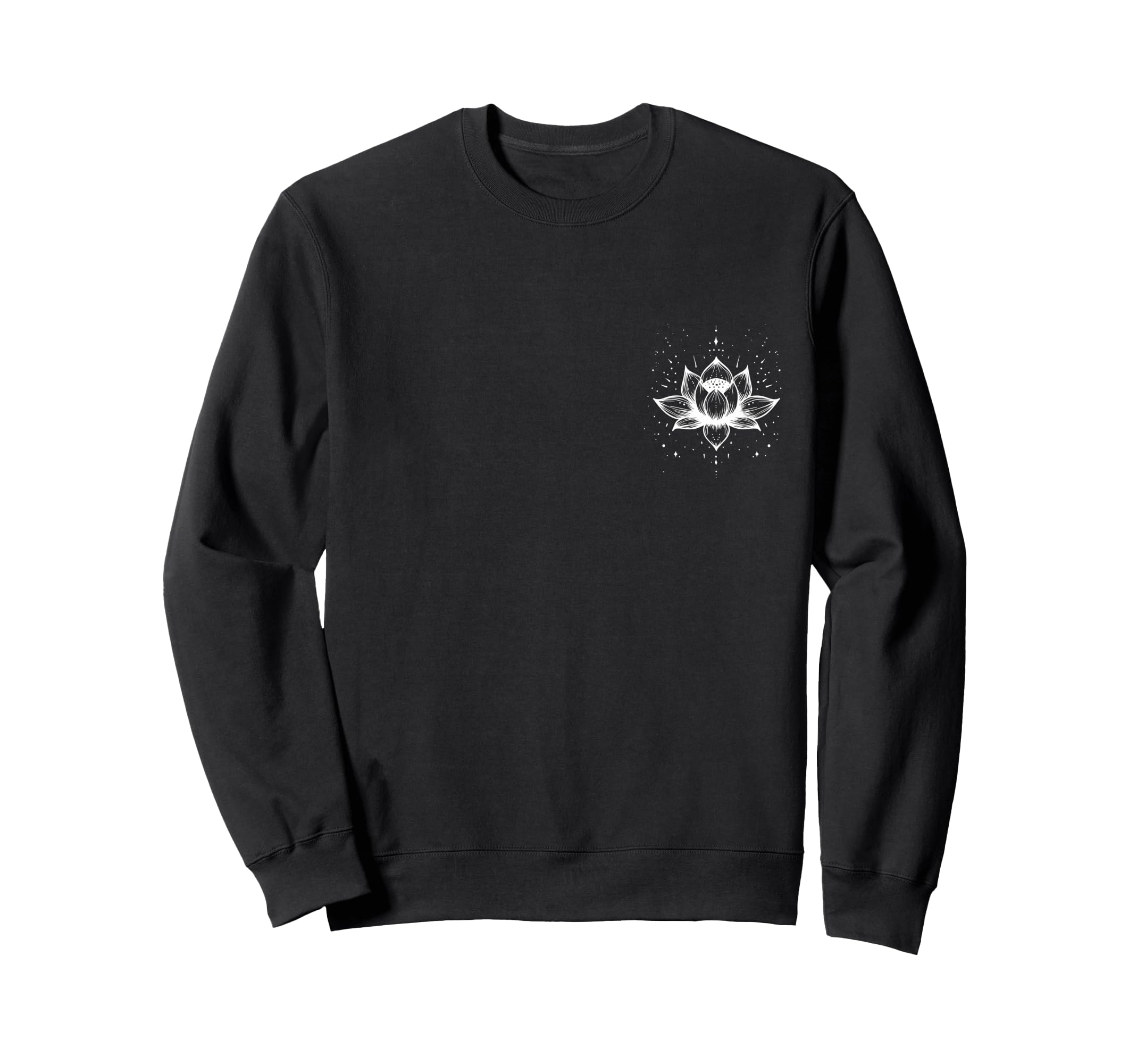 Lotus Flower Pocket Mindfulness Sweatshirt - Graphic Print Men Women - T-Shirt, Sweatshirt, Hoodie