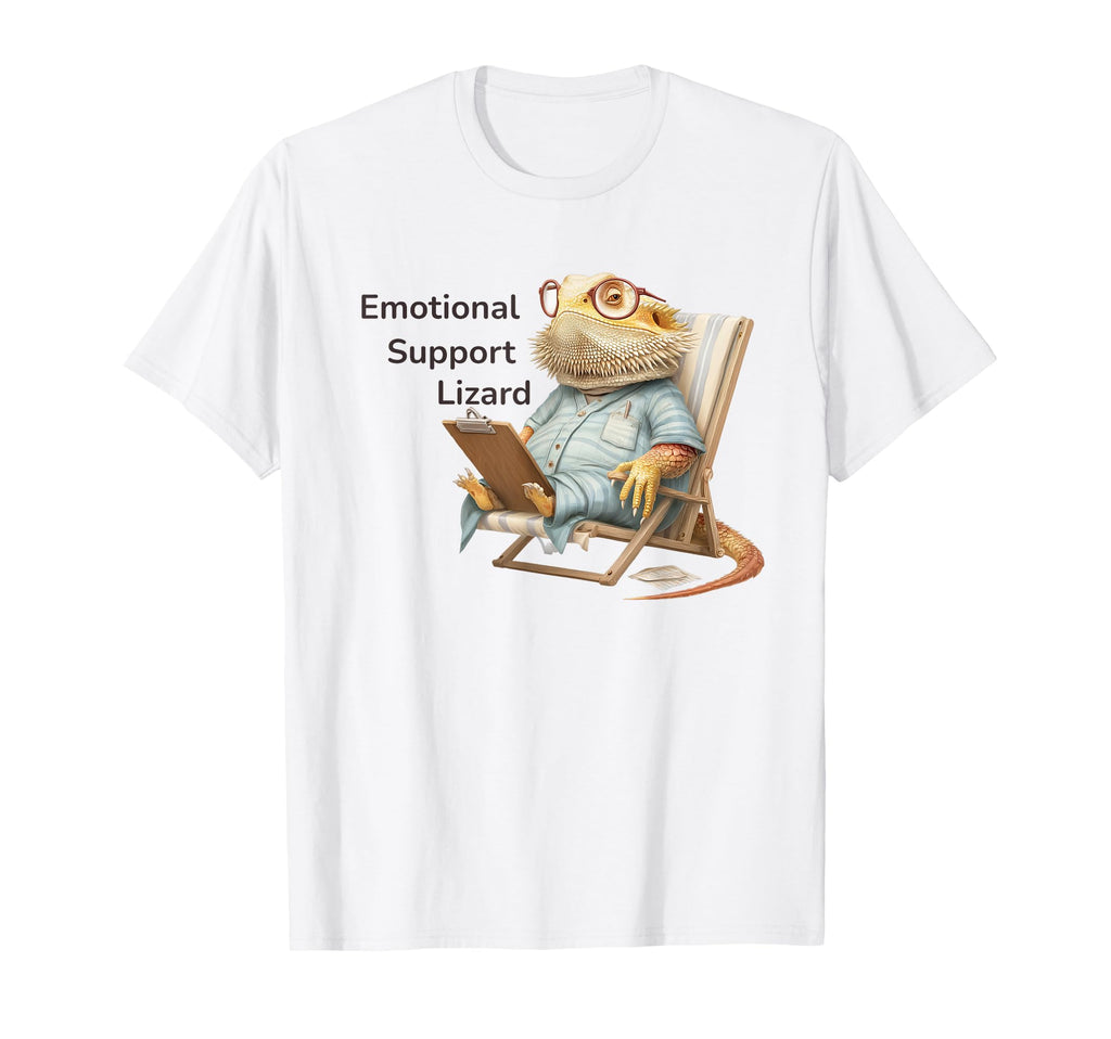 Emotional Support Lizard T-Shirt - Casual Everyday Wear for Adults - T-Shirt, Sweatshirt, Hoodie