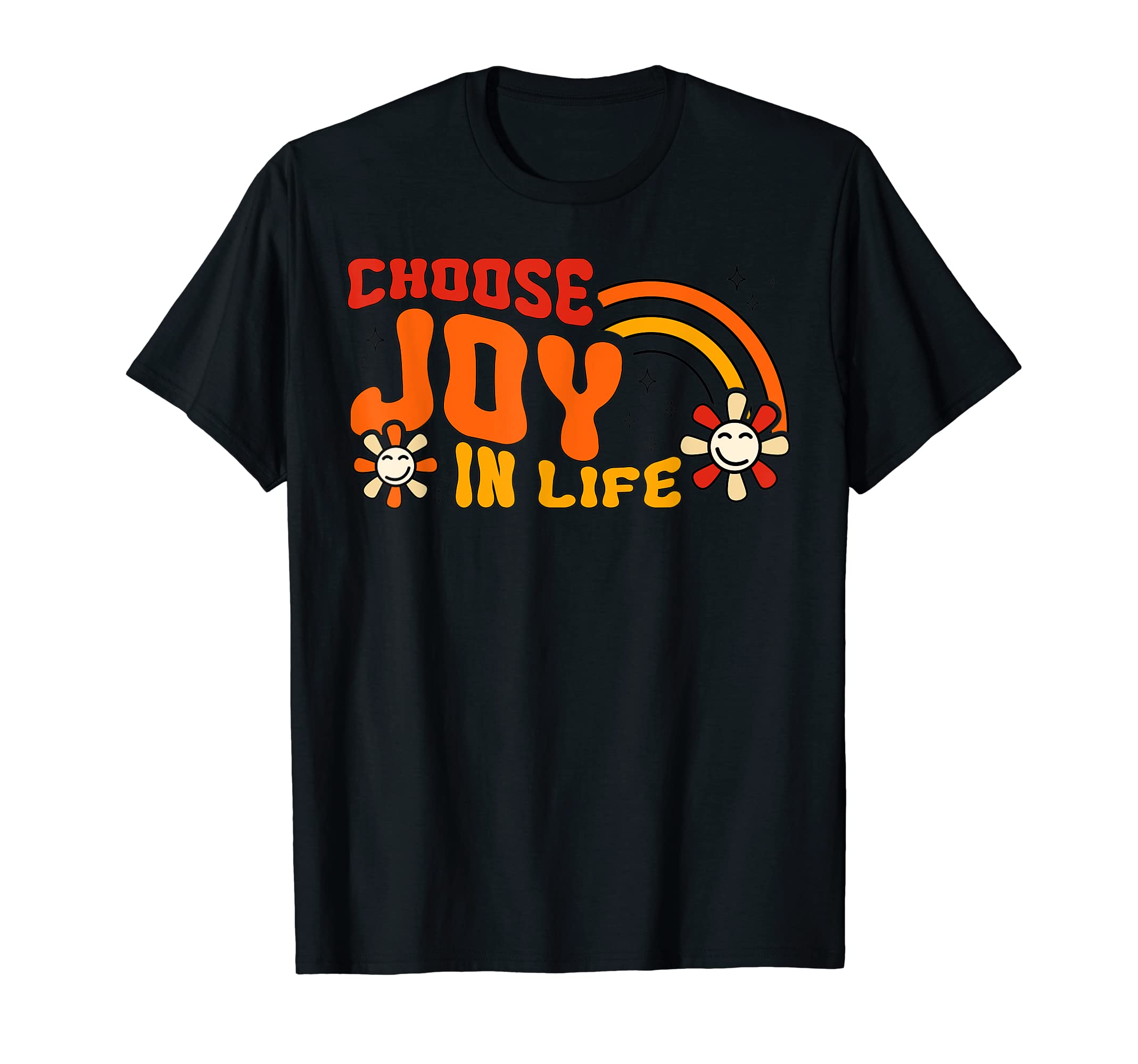 Choose Joy Life Positivity Boho 1960S T-Shirt - Trendy Graphic Unisex - T-Shirt, Sweatshirt, Hoodie