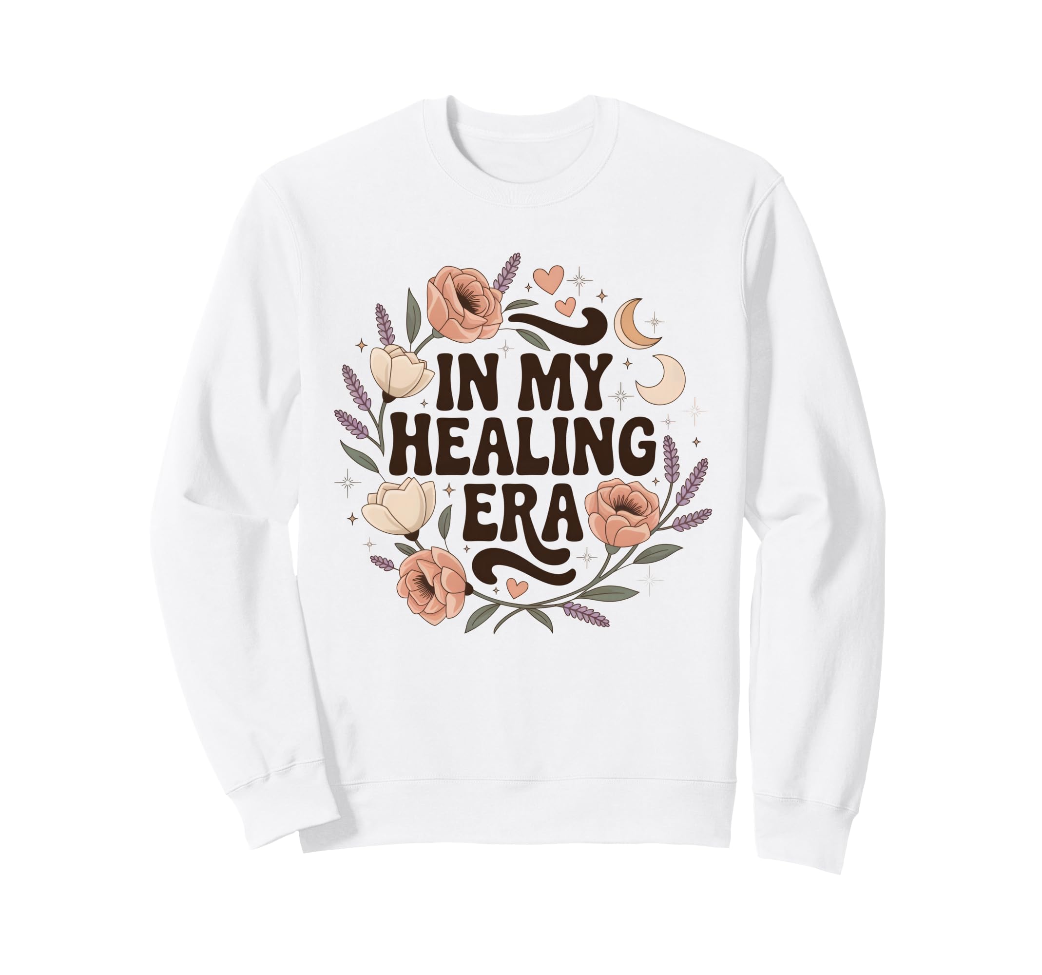 My Healing Era Groovy Self Care Sweatshirt - Fun Novelty Design for Adults - T-Shirt, Sweatshirt, Hoodie