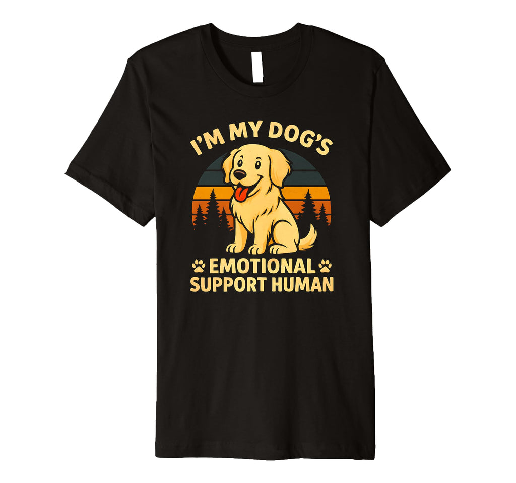 Im My Dogs Emotional Support Human T-Shirt - Aesthetic Graphic for Adults - T-Shirt, Sweatshirt, Hoodie