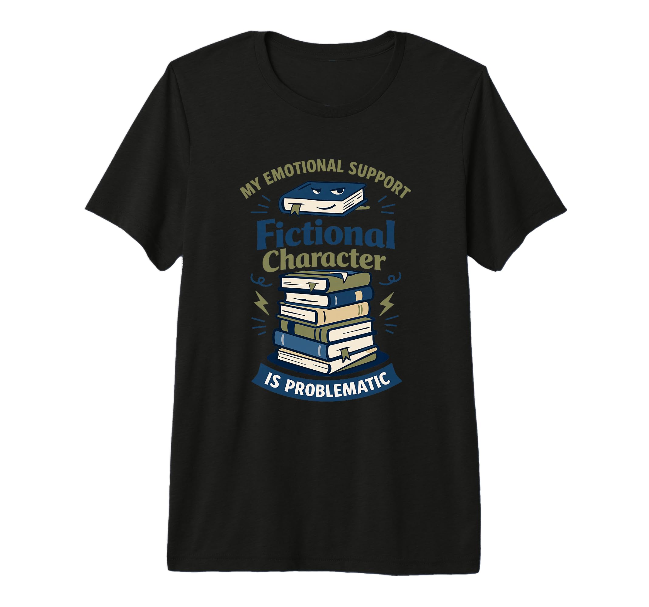 Chaotic Book Lover Unhinged Reader T-Shirt - Fun Novelty Design Men Women - T-Shirt, Sweatshirt, Hoodie