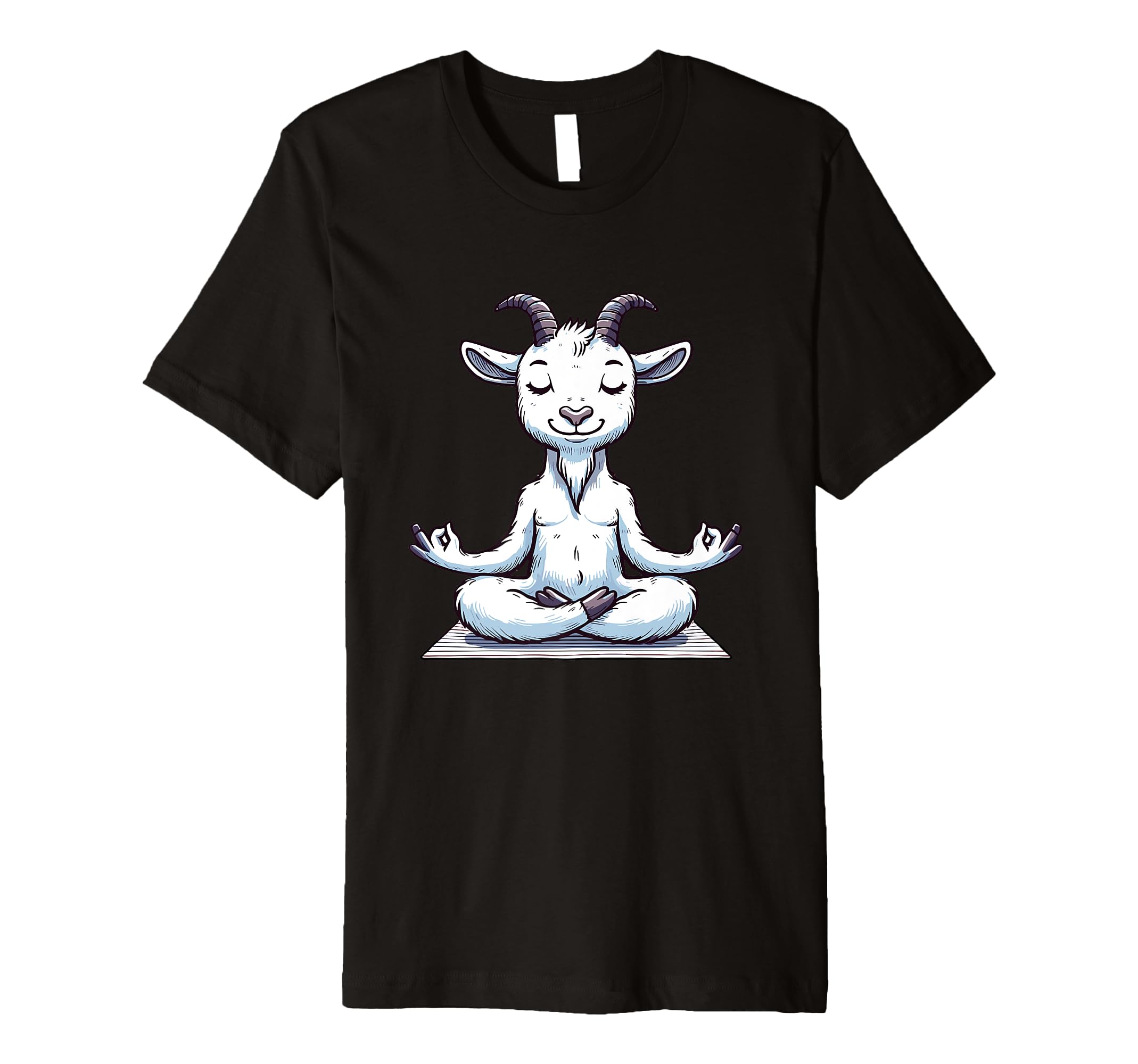 Meditation Goat Yoga Pose Relaxing T-Shirt - Custom Art Print for Adults - T-Shirt, Sweatshirt, Hoodie