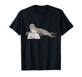 Seal Reading Books Literature Student Sea T-Shirt - Trendy Graphic Unisex - T-Shirt, Sweatshirt, Hoodie