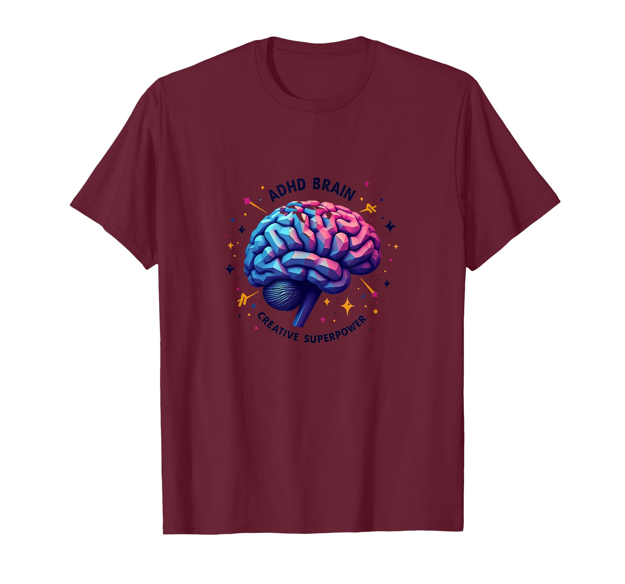 Adhd Brain Creative Superpower T-Shirt - Unique Graphic Unisex - T-Shirt, Sweatshirt, Hoodie