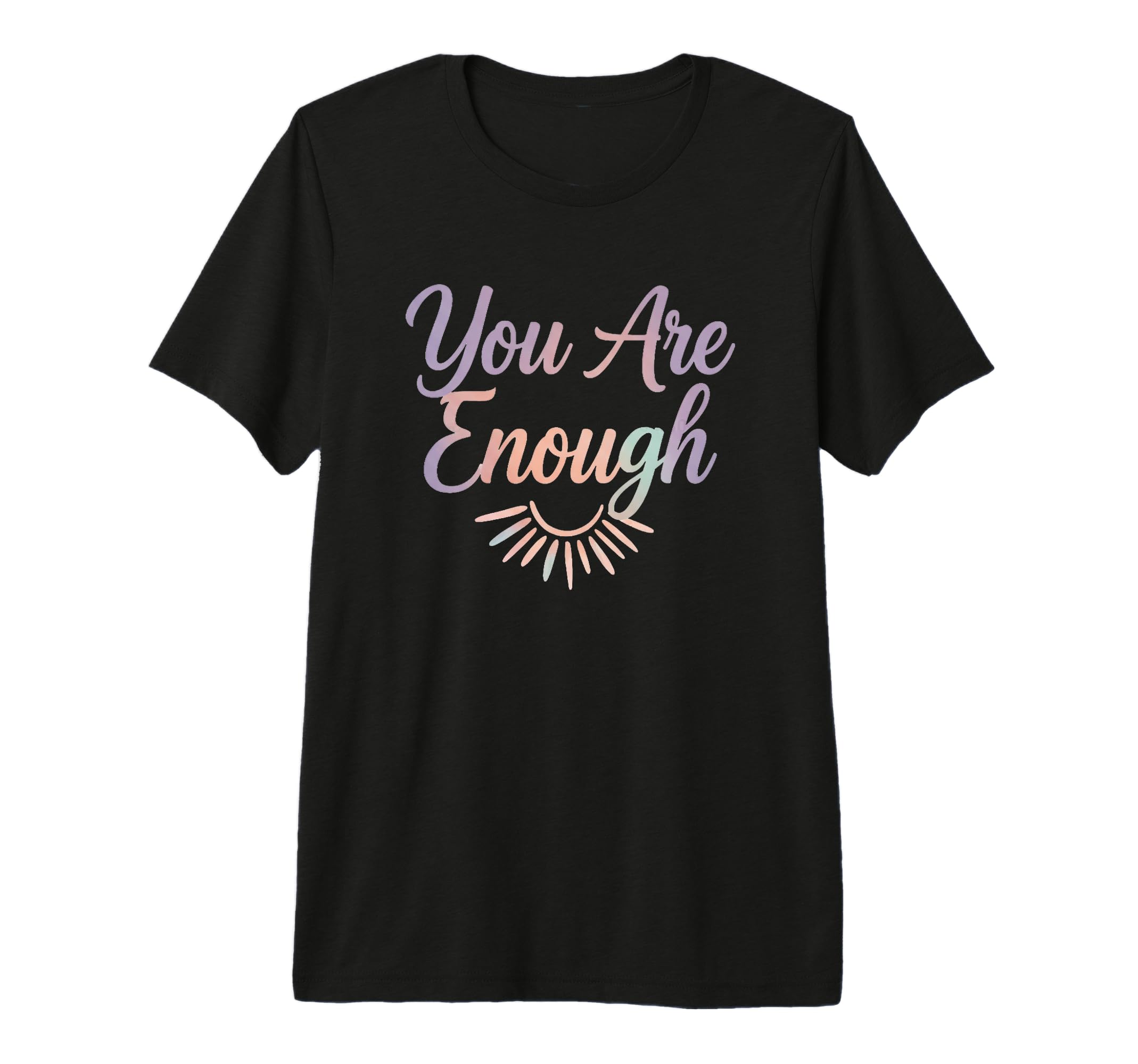 You Are Enough Tri Blend T-Shirt - Minimalist Print for Adults - T-Shirt, Sweatshirt, Hoodie
