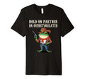 Hold Partner Im Overstimulated Cowboy T-Shirt - Minimalist Print Unisex - T-Shirt, Sweatshirt, Hoodie