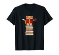 Cats And Reading Books Literature T-Shirt - Fun Novelty Design for Adults - T-Shirt, Sweatshirt, Hoodie