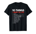 Funny 10 Things Readers Want Life Bookworm T-Shirt - Novelty Apparel Unisex - T-Shirt, Sweatshirt, Hoodie