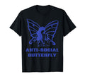 Anti Social Butterfly Introvert T-Shirt - Novelty Apparel for Adults - T-Shirt, Sweatshirt, Hoodie