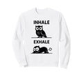 Funny Yoga Inhale Exhale Pooping Animal Sweatshirt - Trendy Graphic Unisex - T-Shirt, Sweatshirt, Hoodie