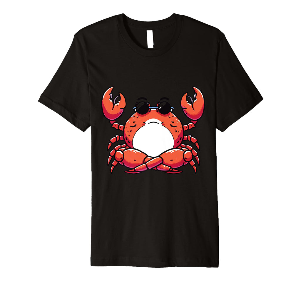 Meditation Crab Yoga Pose Relaxing T-Shirt - Trendy Graphic Men Women - T-Shirt, Sweatshirt, Hoodie