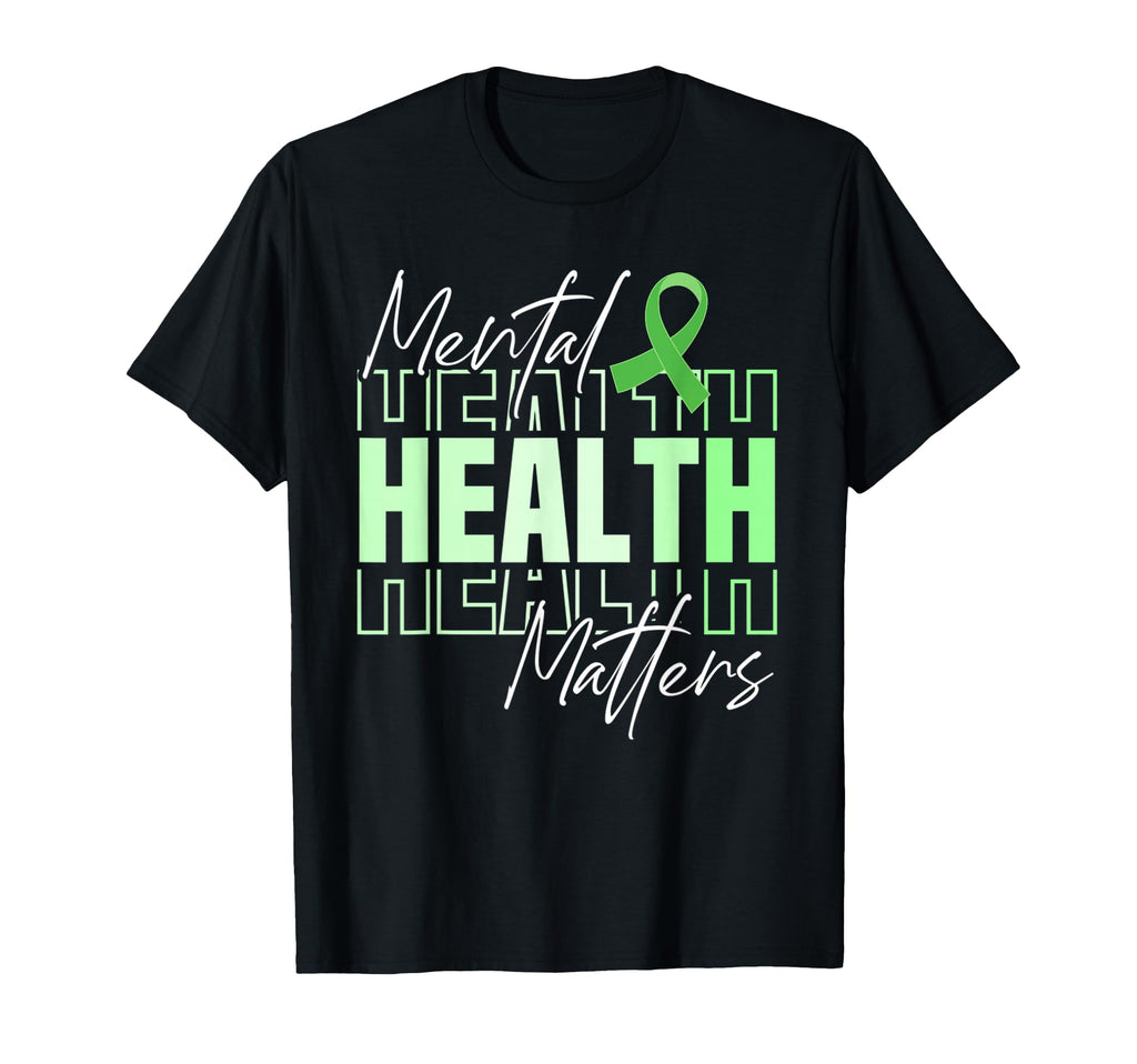 Mental Health Month We Wear Green T-Shirt - Casual Everyday Wear Men Women - T-Shirt, Sweatshirt, Hoodie