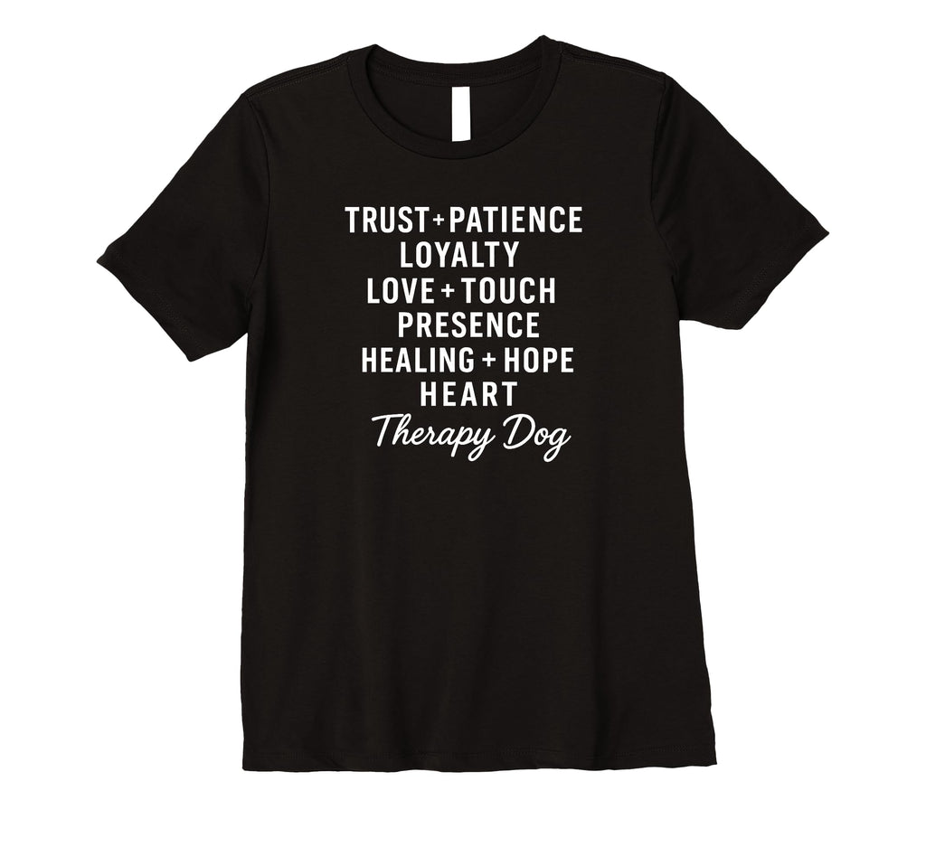 Womens Therapy Dog Team Loving T-Shirt - Casual Everyday Wear for Adults - T-Shirt, Sweatshirt, Hoodie