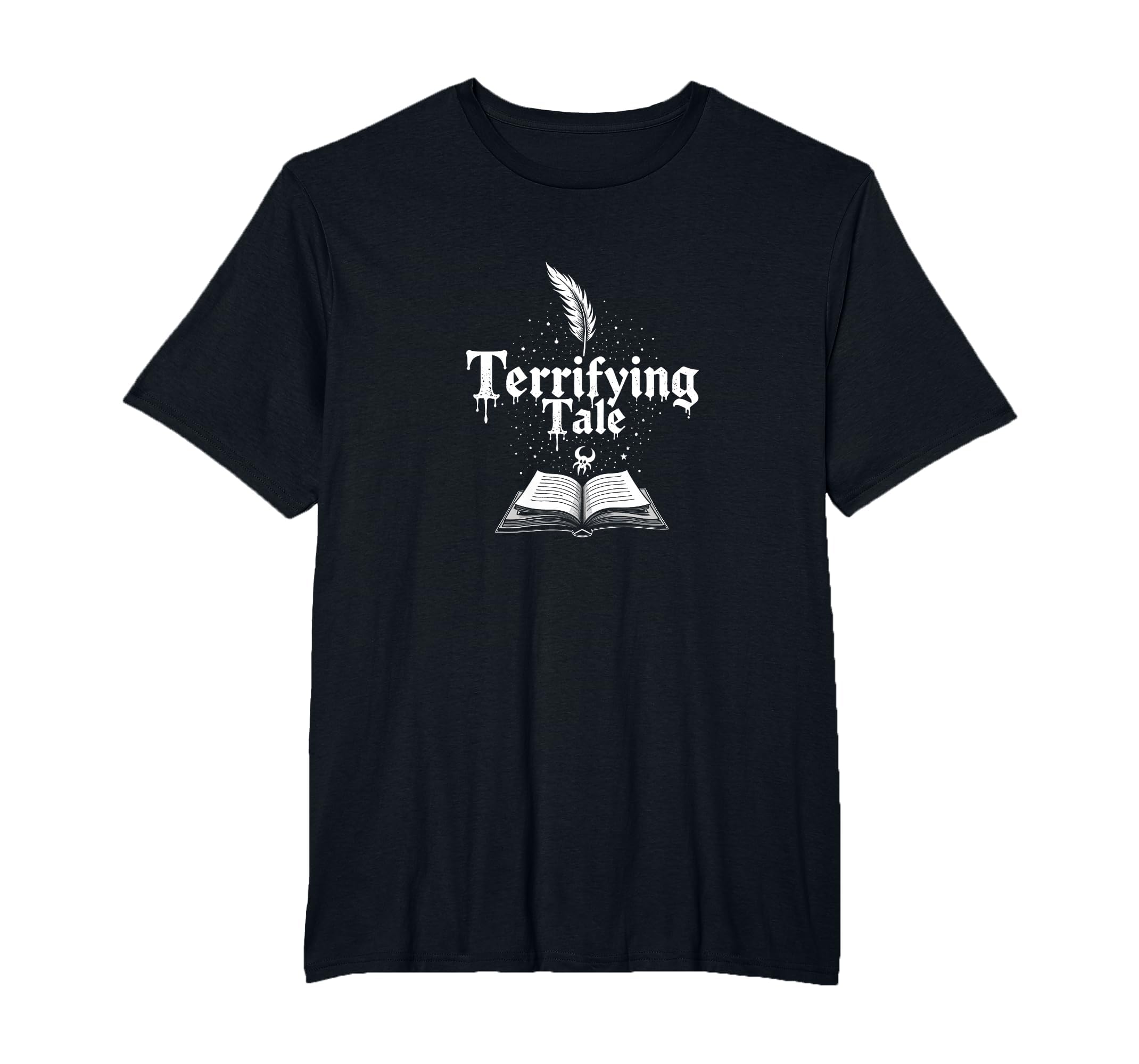 Halloween Literature Terrifying Tale T-Shirt - Graphic Print for Adults - T-Shirt, Sweatshirt, Hoodie