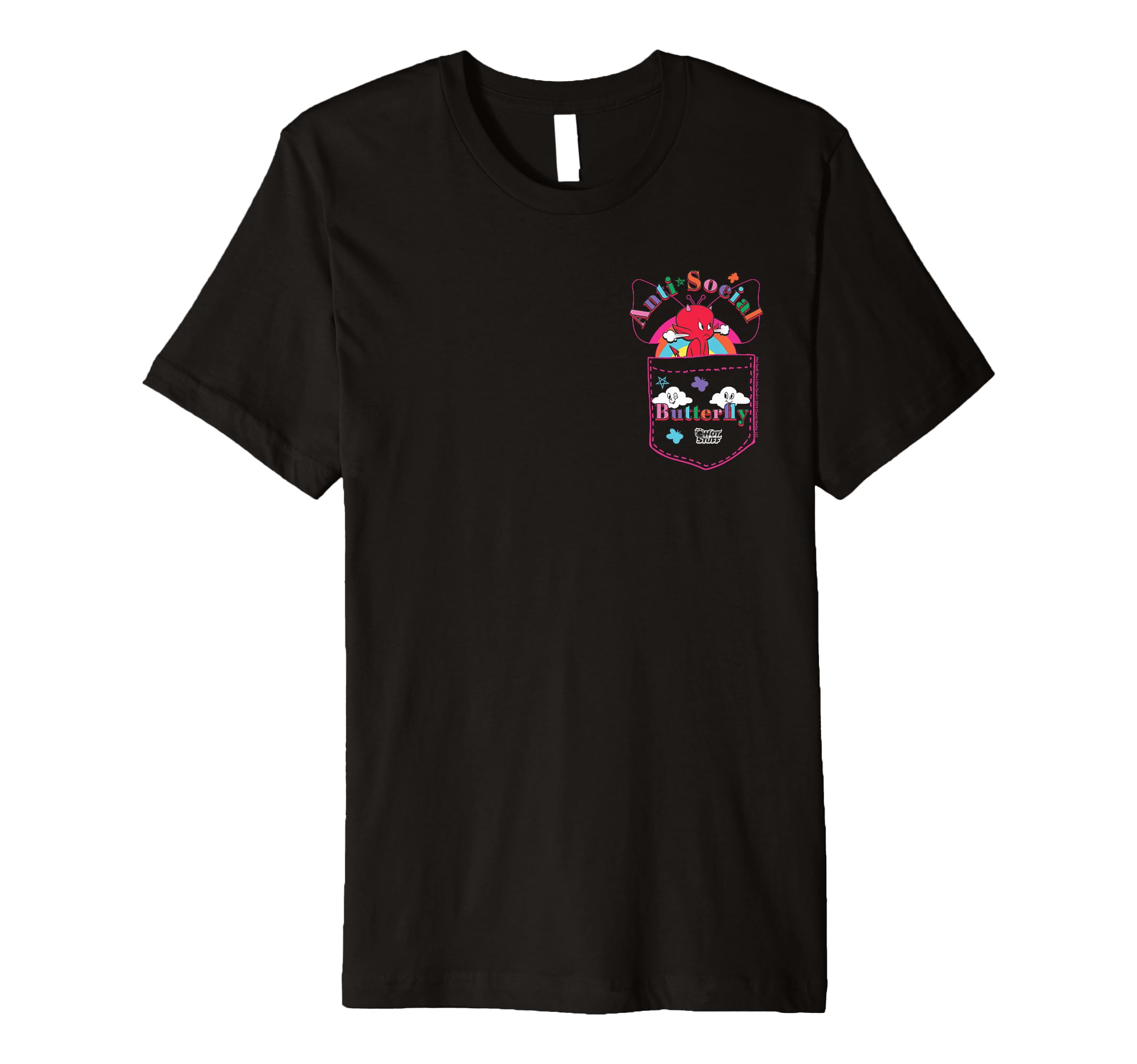 Hot Stuff Little Devil Anti Social T-Shirt - Graphic Print Unisex - T-Shirt, Sweatshirt, Hoodie