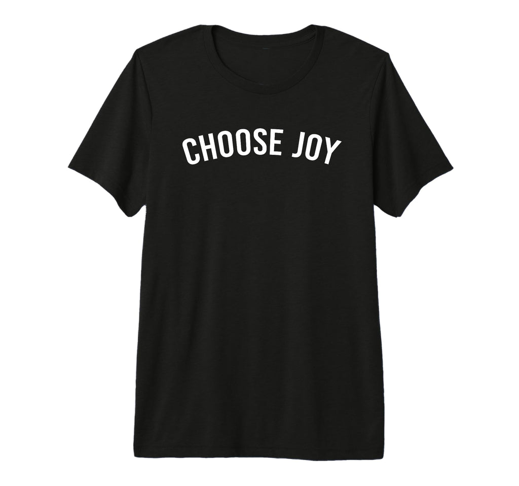 Choose Joy Tri Blend T-Shirt - Minimalist Print Men Women - T-Shirt, Sweatshirt, Hoodie