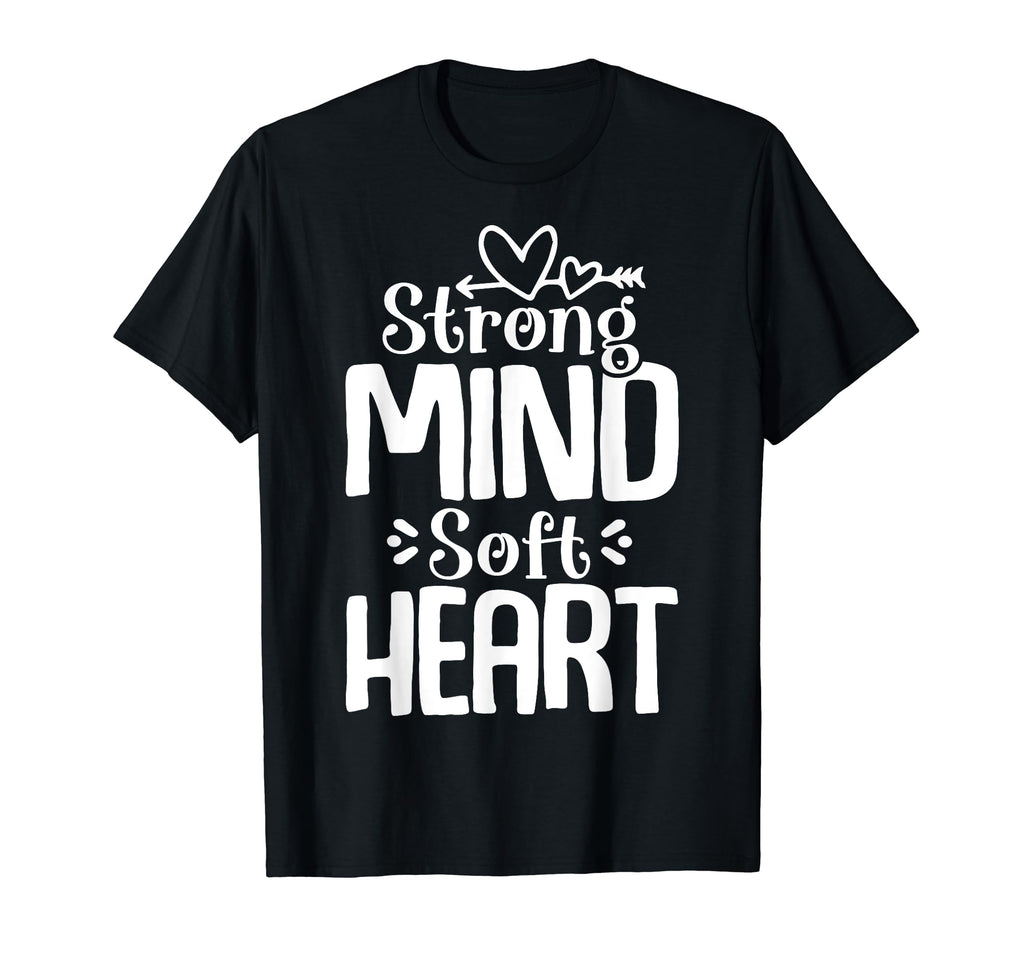 Strong Mind Soft Heart Depression T-Shirt - Trendy Graphic for Adults - T-Shirt, Sweatshirt, Hoodie