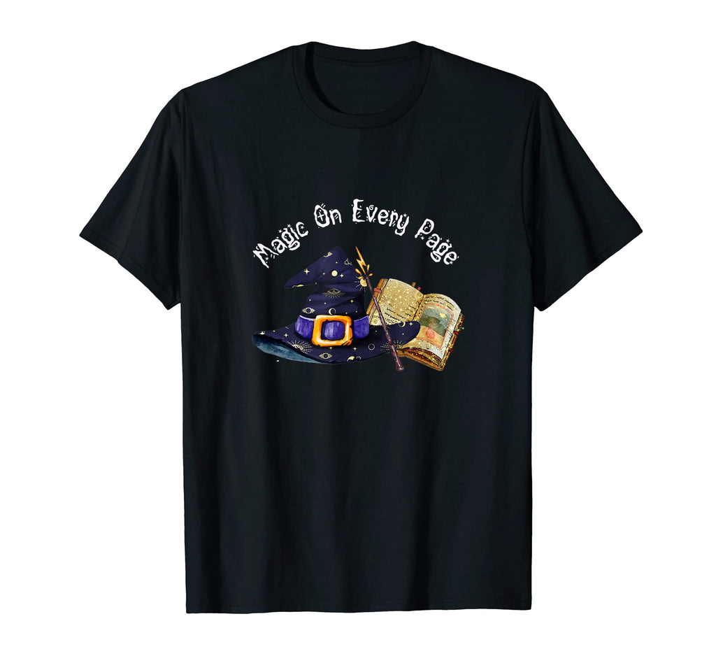 Books Magic Every Page Book Bookworm T-Shirt - Minimalist Print for Adults - T-Shirt, Sweatshirt, Hoodie