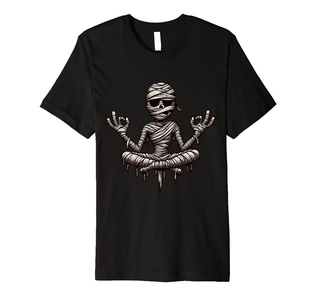 Meditation Mummy Yoga Pose Relaxing T-Shirt - Minimalist Print Unisex - T-Shirt, Sweatshirt, Hoodie