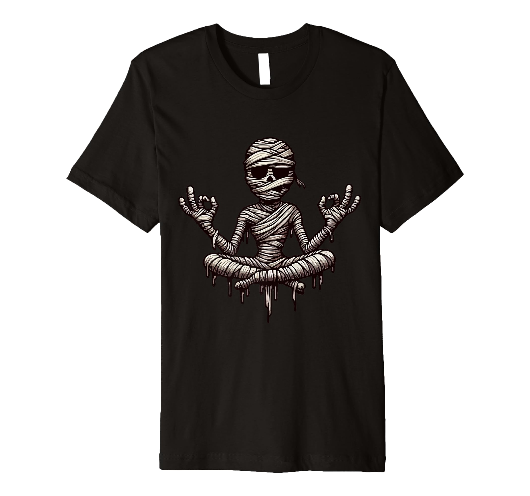 Meditation Mummy Yoga Pose Relaxing T-Shirt - Minimalist Print Unisex - T-Shirt, Sweatshirt, Hoodie