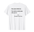 Dear Person Behind Me You Are Enough T-Shirt - Trendy Graphic Unisex - T-Shirt, Sweatshirt, Hoodie