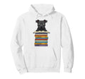Staffordshire Bull Terrier Reading Hoodie - Aesthetic Graphic Men Women - T-Shirt, Sweatshirt, Hoodie