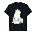 Meditation Polar Bear Yoga Pose Relaxing T-Shirt - Graphic Print Men Women - T-Shirt, Sweatshirt, Hoodie